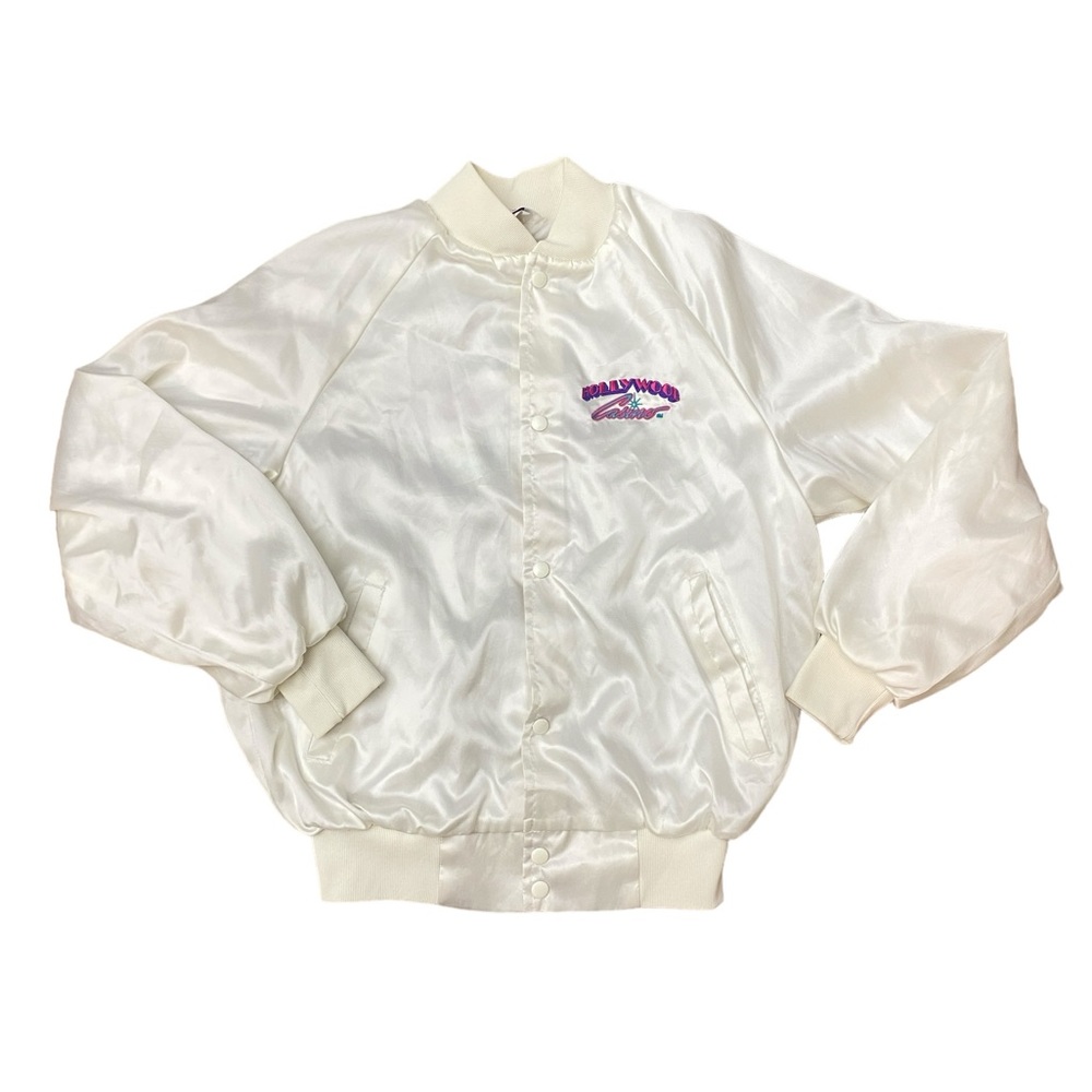 Vintage Hollywood casino  bomber jacket unisex Medium